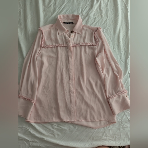 Zara Pink Blouse - Picture 1 of 5